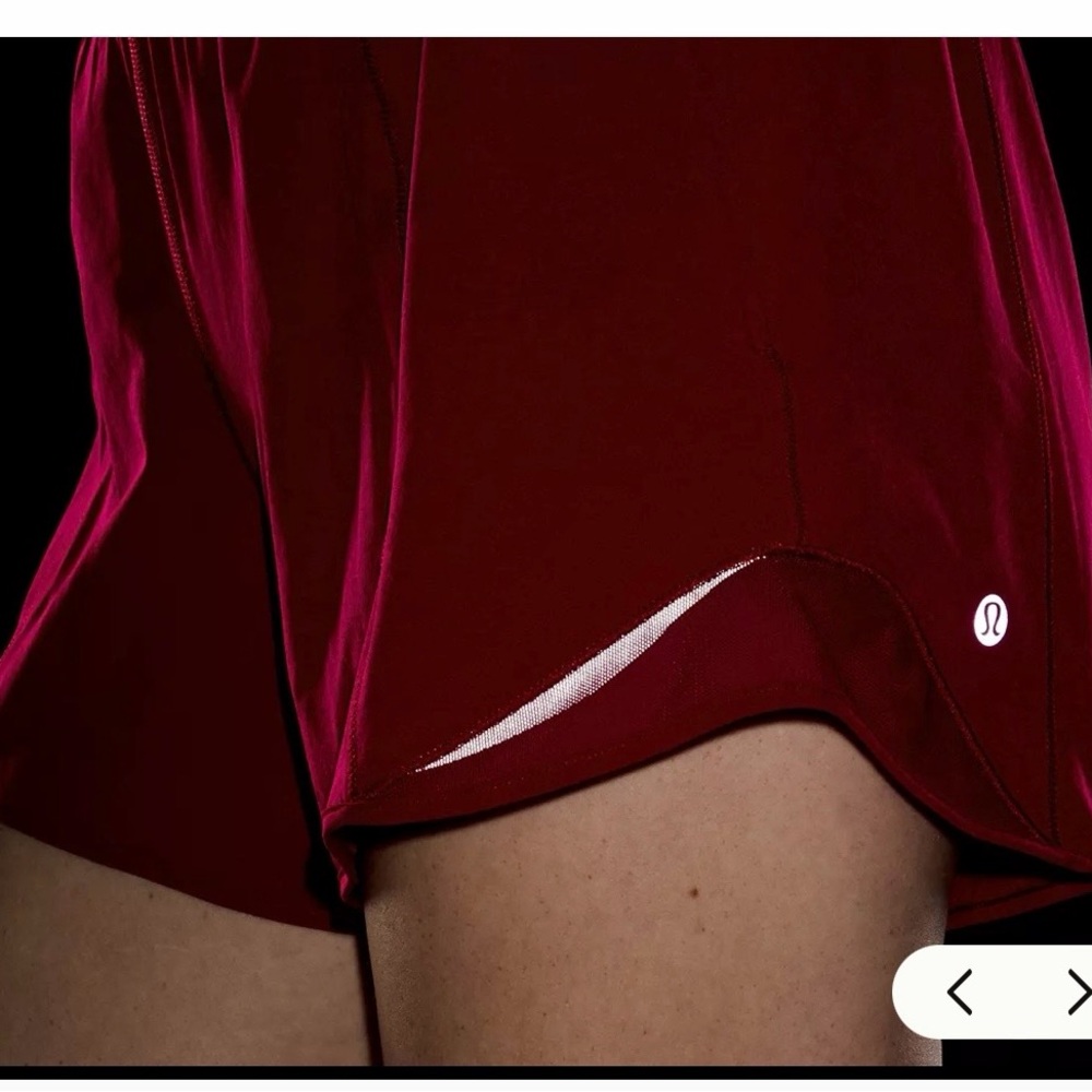 lululemon athletica Women's Deep Red Athletic Shorts